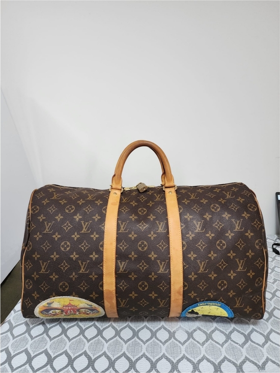 Louis Vuitton Other - Louis Vuitton Limited Edition Monogram Patches Keepall Bandoulière 50 Brown